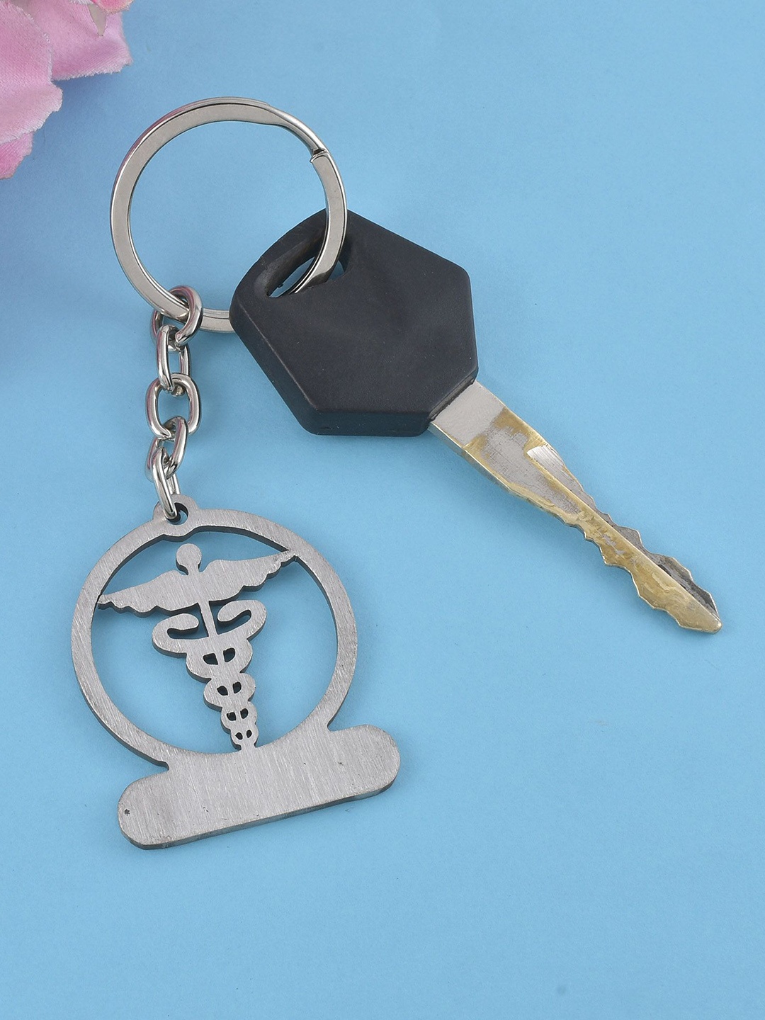 

MEMOIR Stainless Steel Doctor symbol Keychain