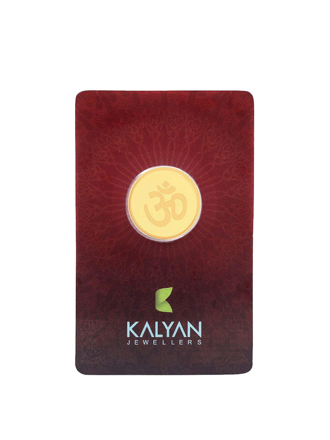 

Kalyan Jewellers 24K 999 Purity OHM Round Shaped Coin - 5g, Gold