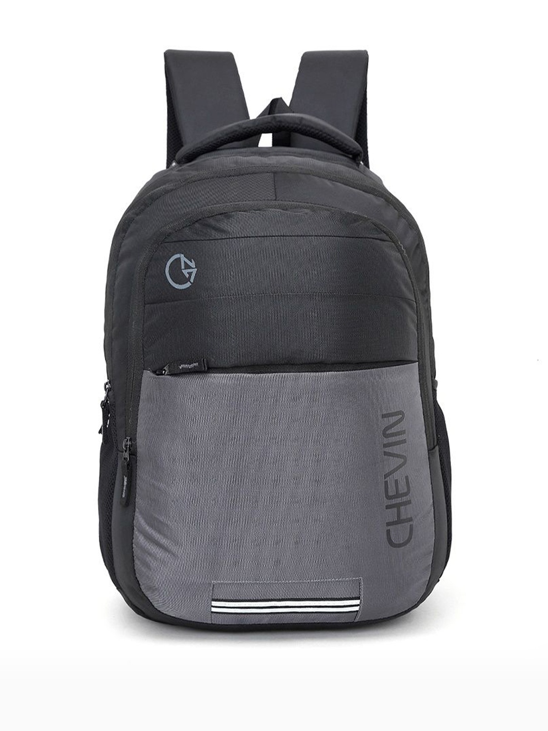 

CHEVIN Unisex Colourblocked Backpack, Grey