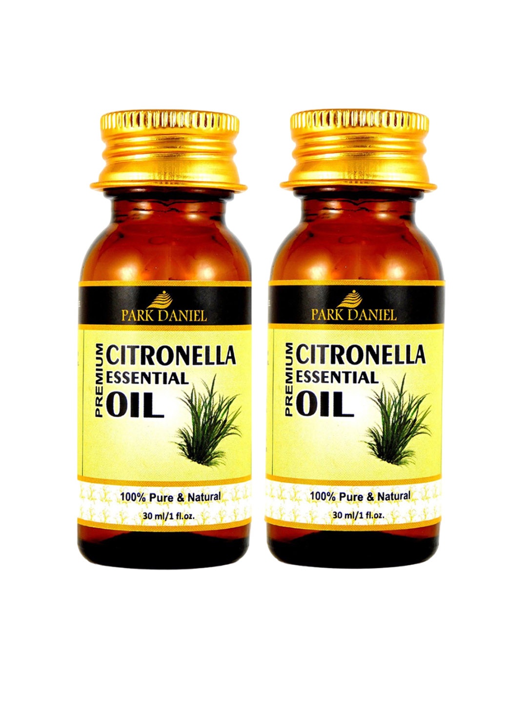 

Park Daniel Set Of 2 Premium Citronella Essential Oil For Skin & Hair - 30 ml Each, Transparent