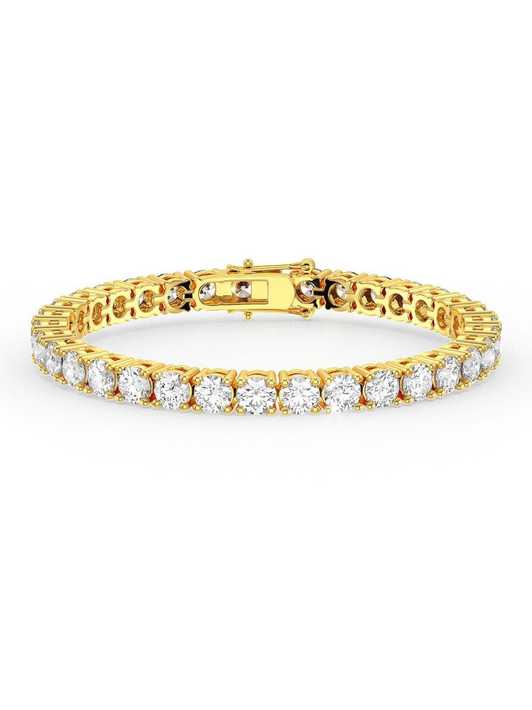 

MISS JO 92.5 Sterling Silver Cubic Zirconia Gold-Plated Wraparound Bracelet