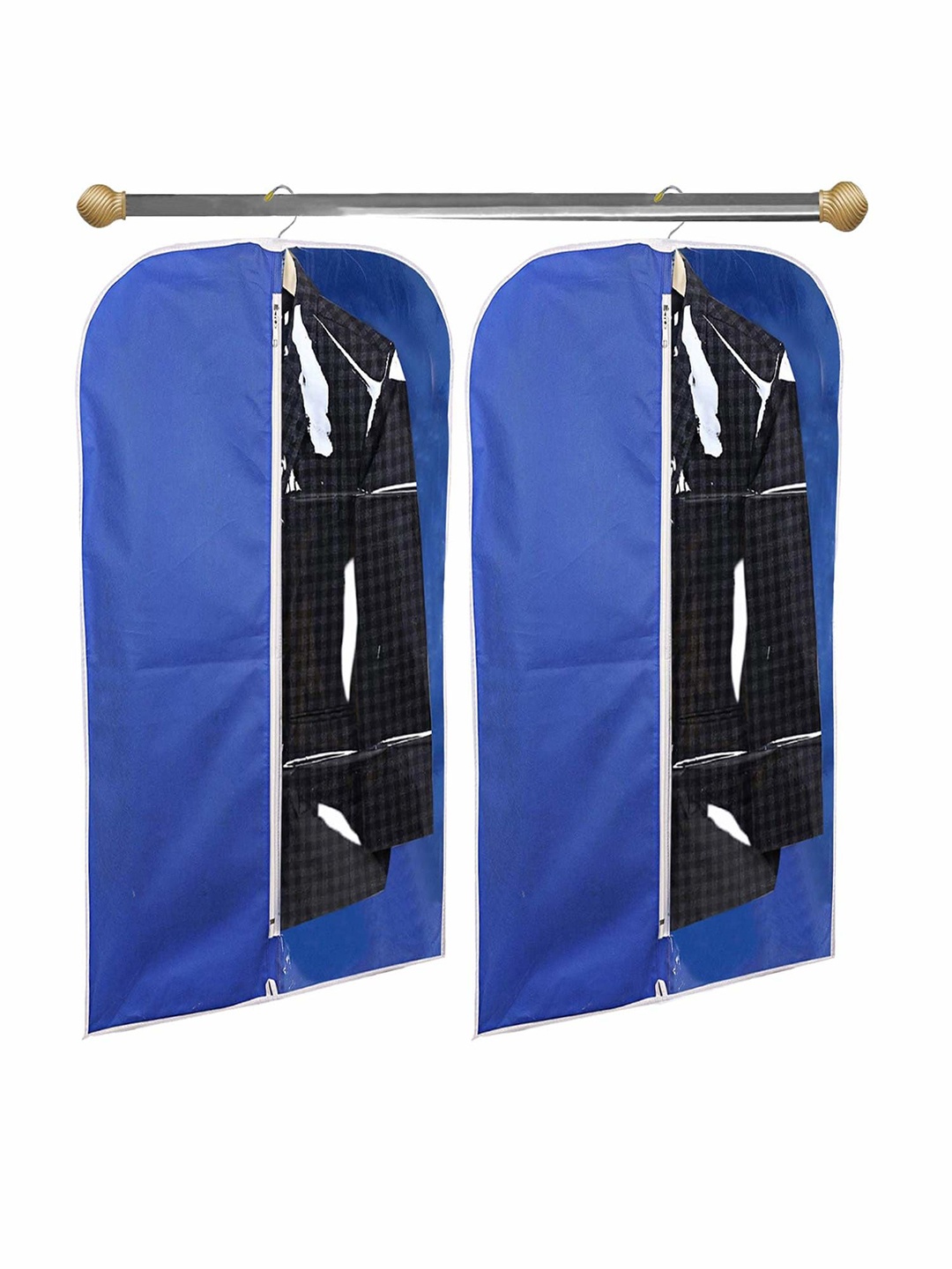 

Kuber Industries Blue 2 Pieces Suit Organisers