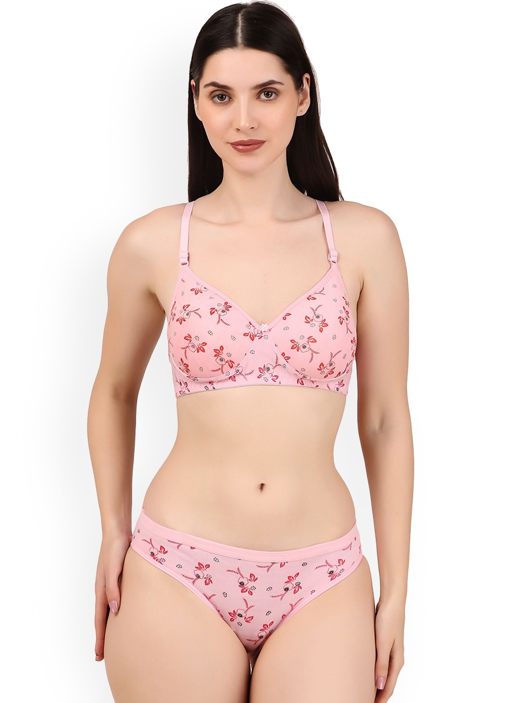 

Piylu Women Self-Designed Lightly Padded Lingerie Set Set-Pari-CB1-Pink-28