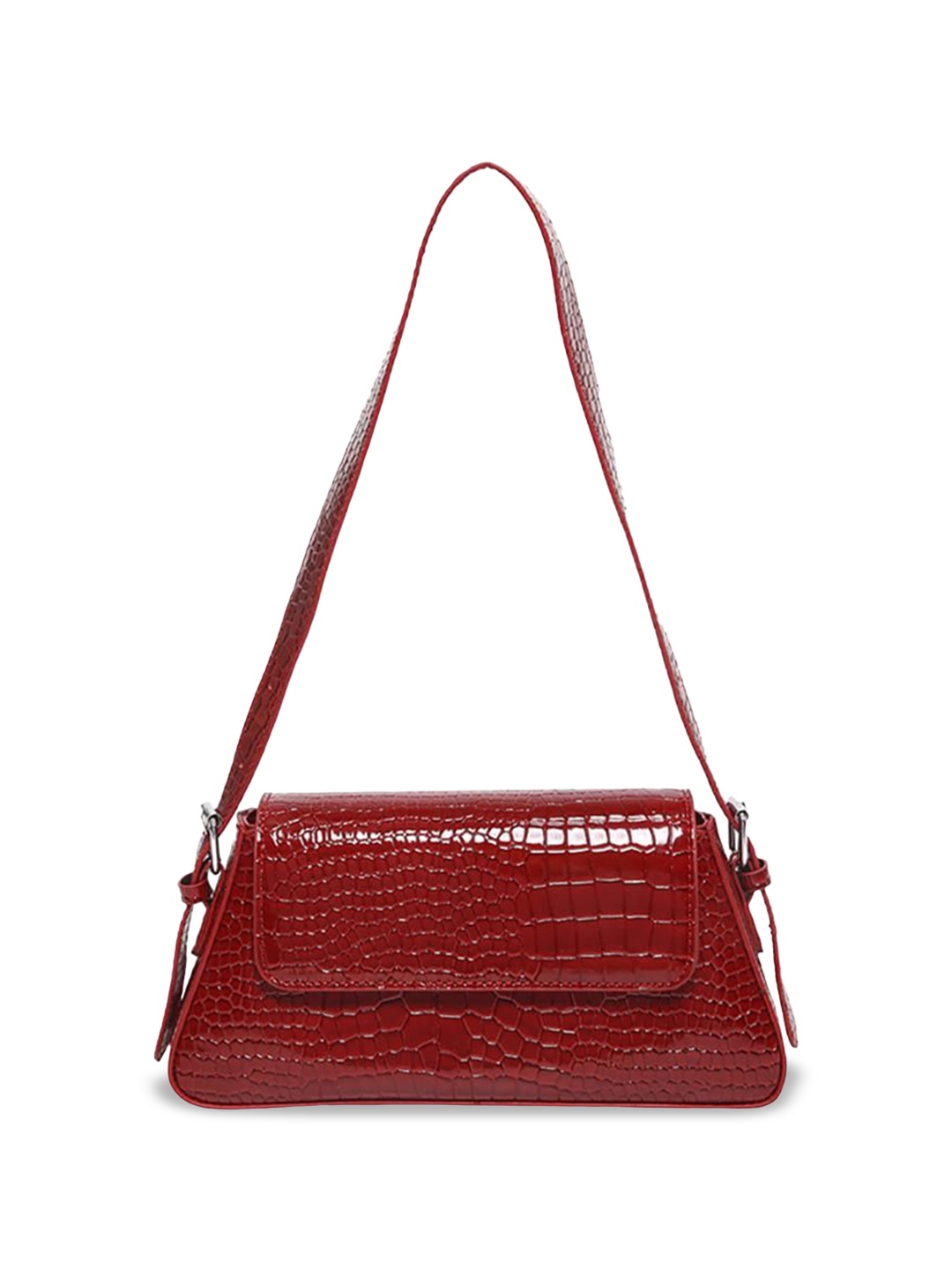 

StyleCast x Revolte Women Textured Swagger Sling Bag, Maroon