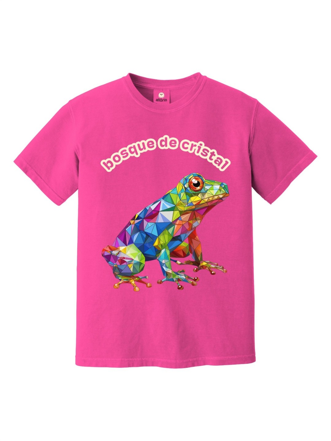 

allorio kids Girls Typography Printed Pure Cotton Applique T-shirt, Pink