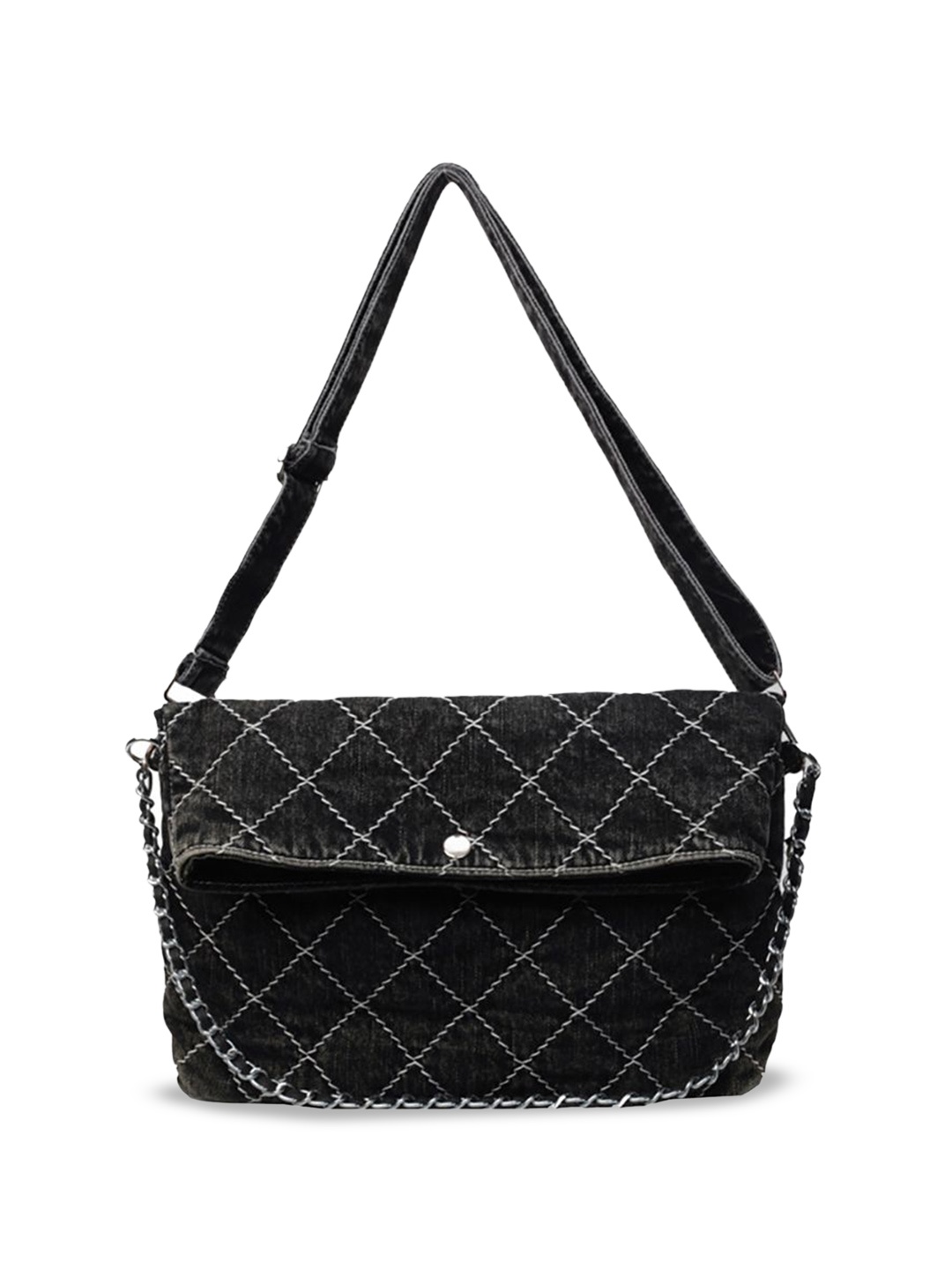 

StyleCast x Revolte Women Textured Bowling Sling Bag, Black