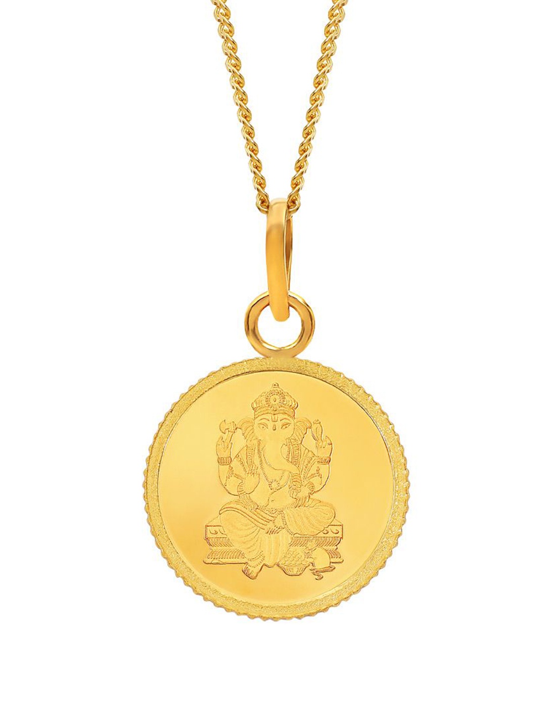 

Kalyan Jewellers Women 24KT 999 Purity Lord Ganesh Gold Coin - 2 g