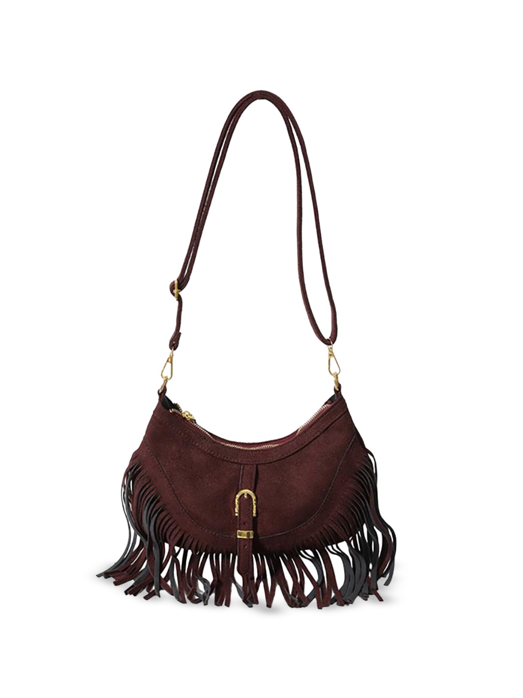 

StyleCast x Revolte Women Solid Swagger Sling Bag, Brown