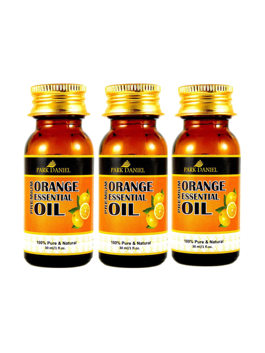 

Park Daniel Set Of 3 Premium Natural Orange Essential Oil For Skin & Hair- 30 ml Each, Transparent