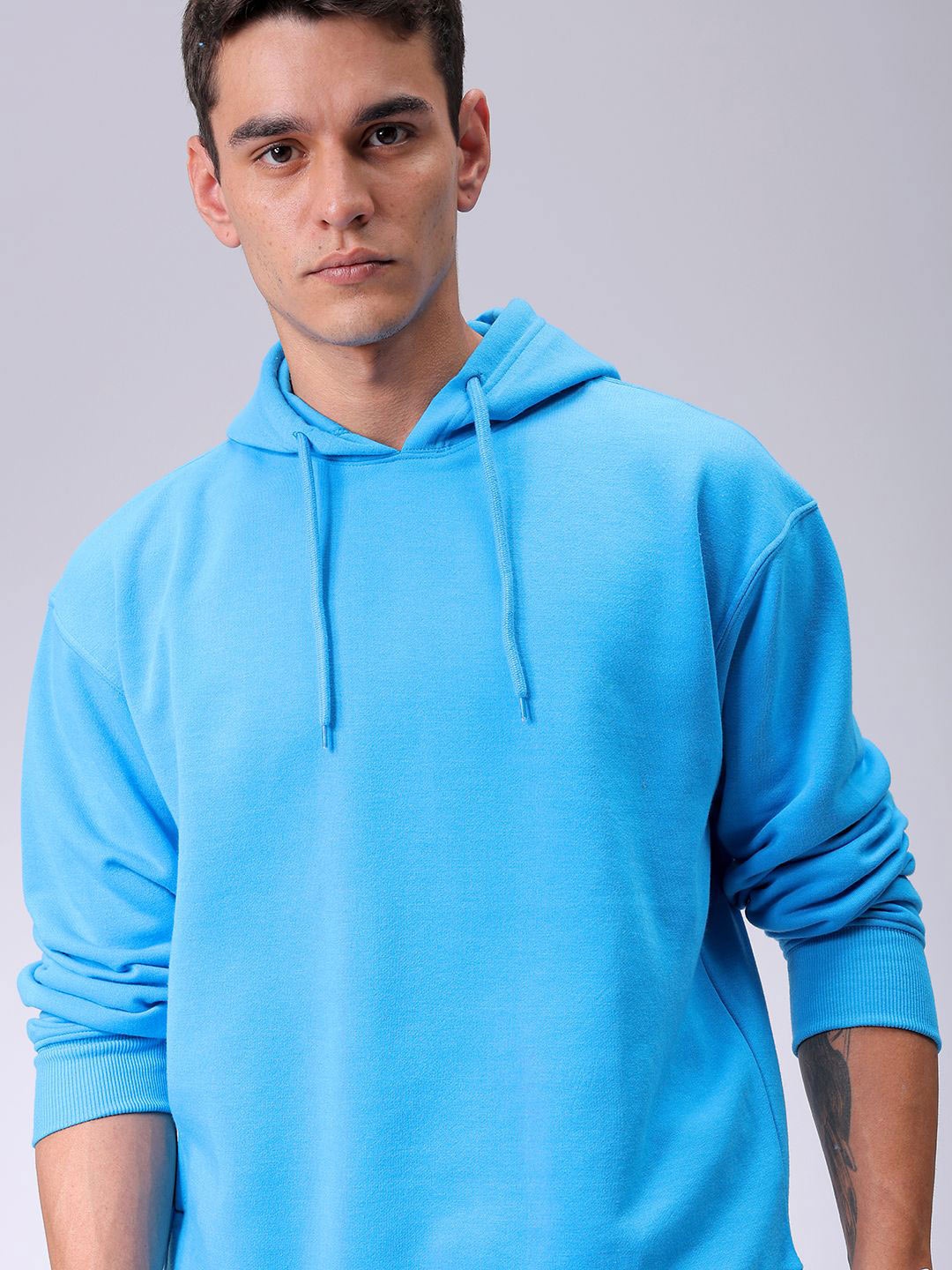 

The Indian Garage Co Men Hooded Pullover Sweatshirt, Blue