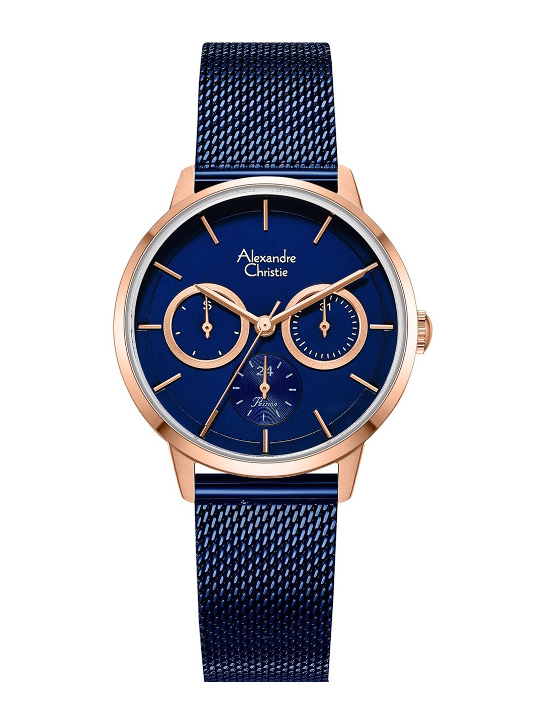 

Alexandre Christie Women Analogue Watch 2682BFBURBU, Blue