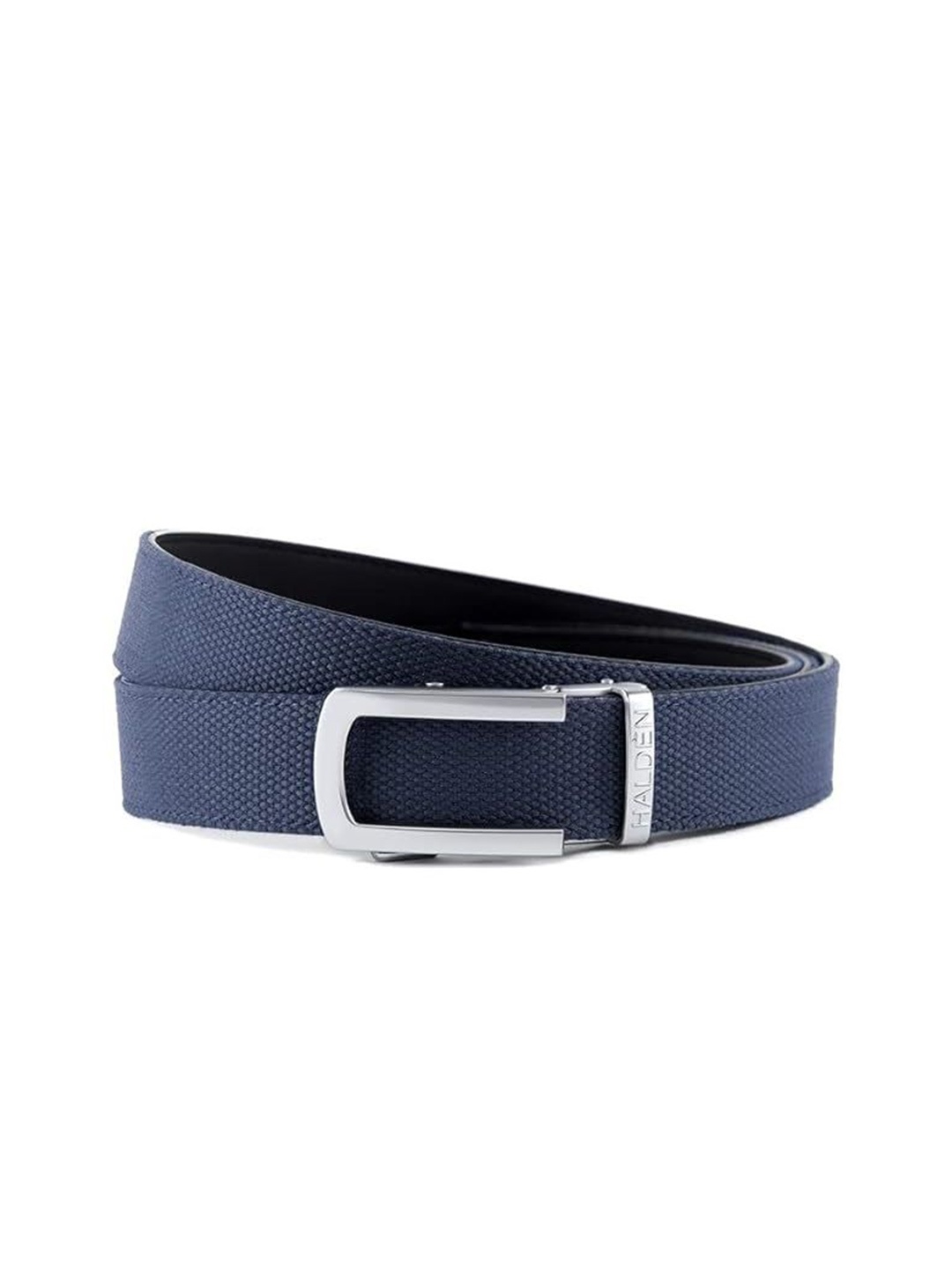 

HALDEN Men Textured Leather Belt, Blue