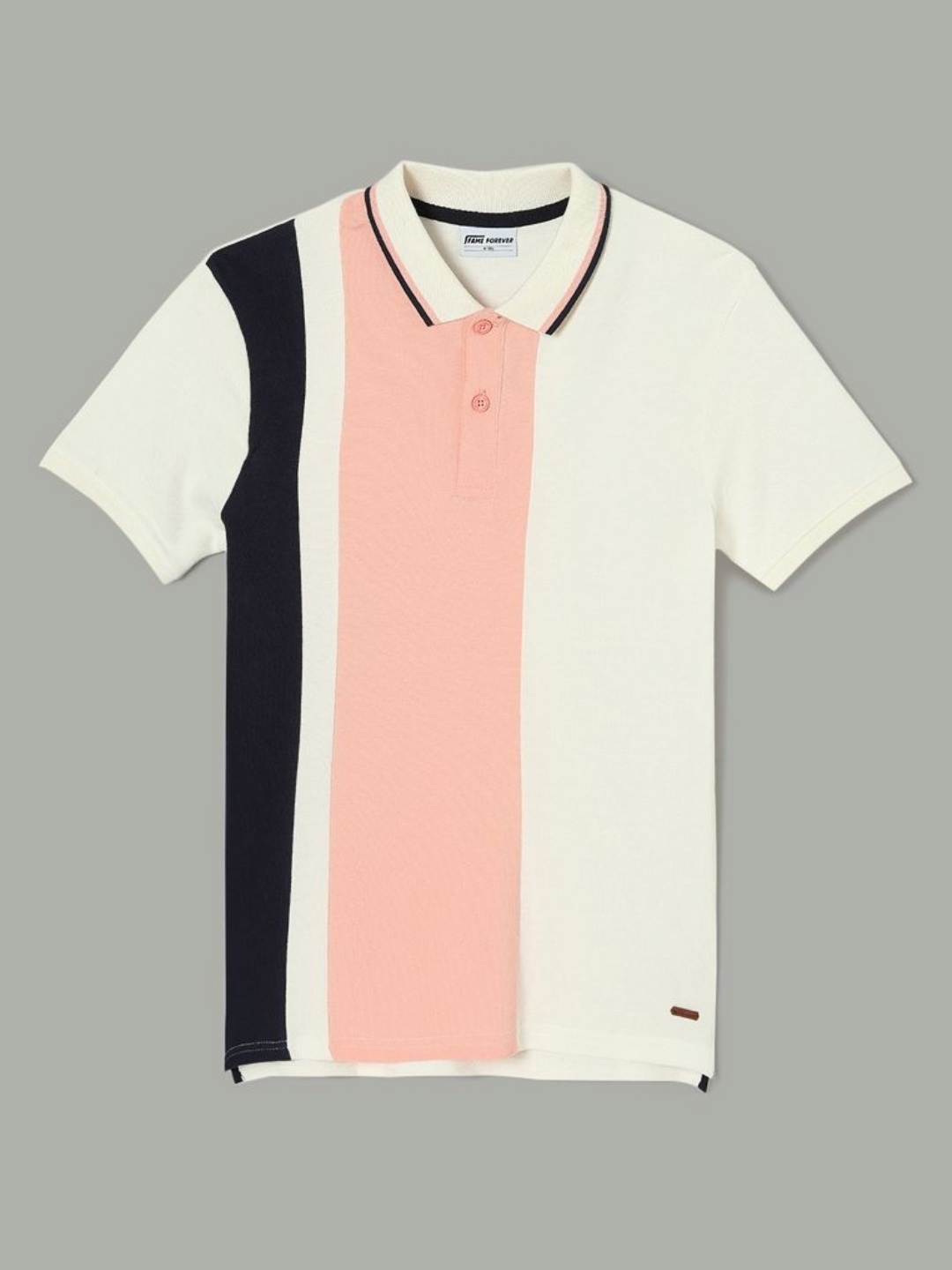 

Fame Forever by Lifestyle Boys Colourblocked Polo Collar Cotton T-shirt, Pink
