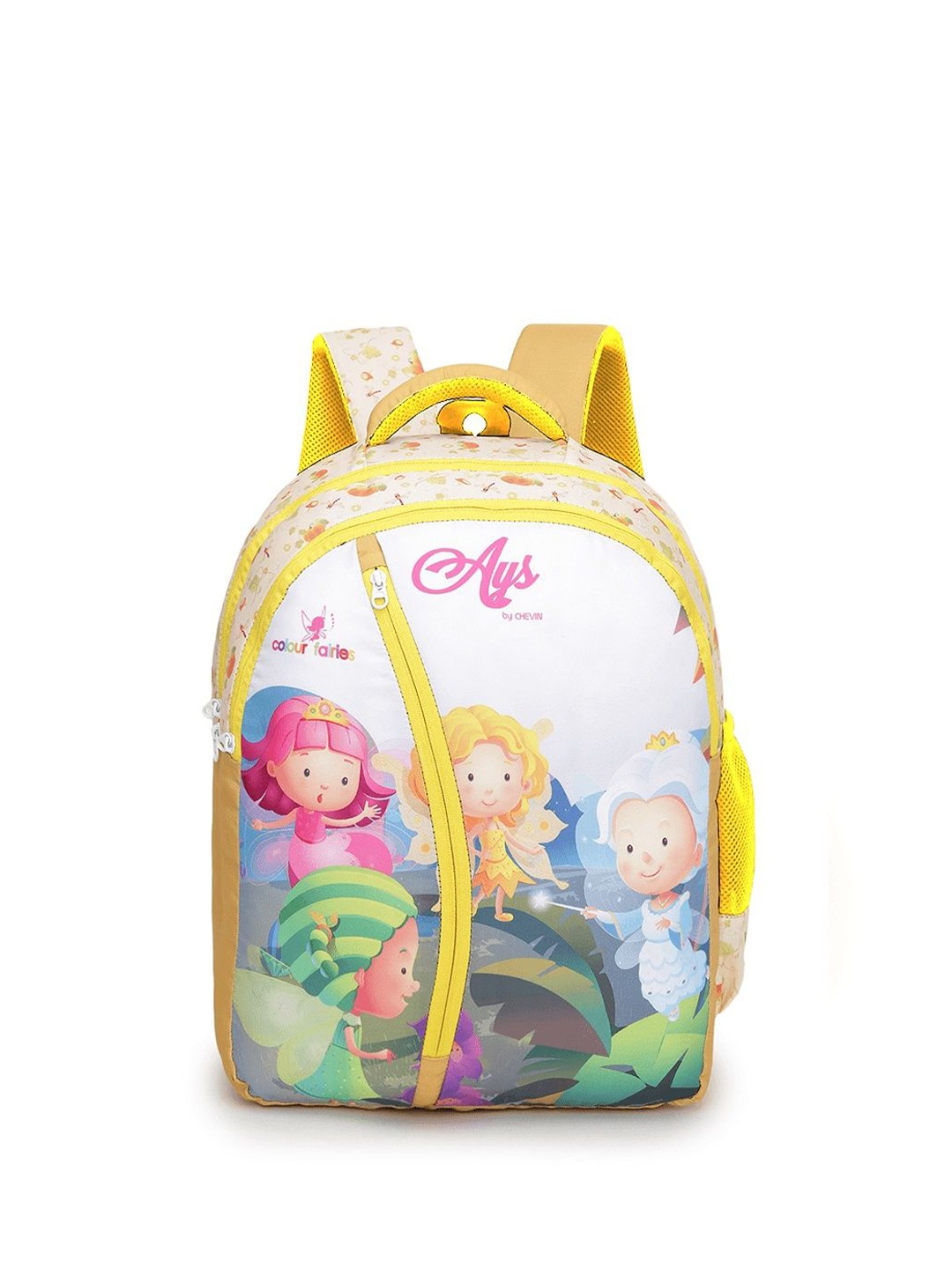 

CHEVIN Kids Graphic Printed Backpack, Mustard