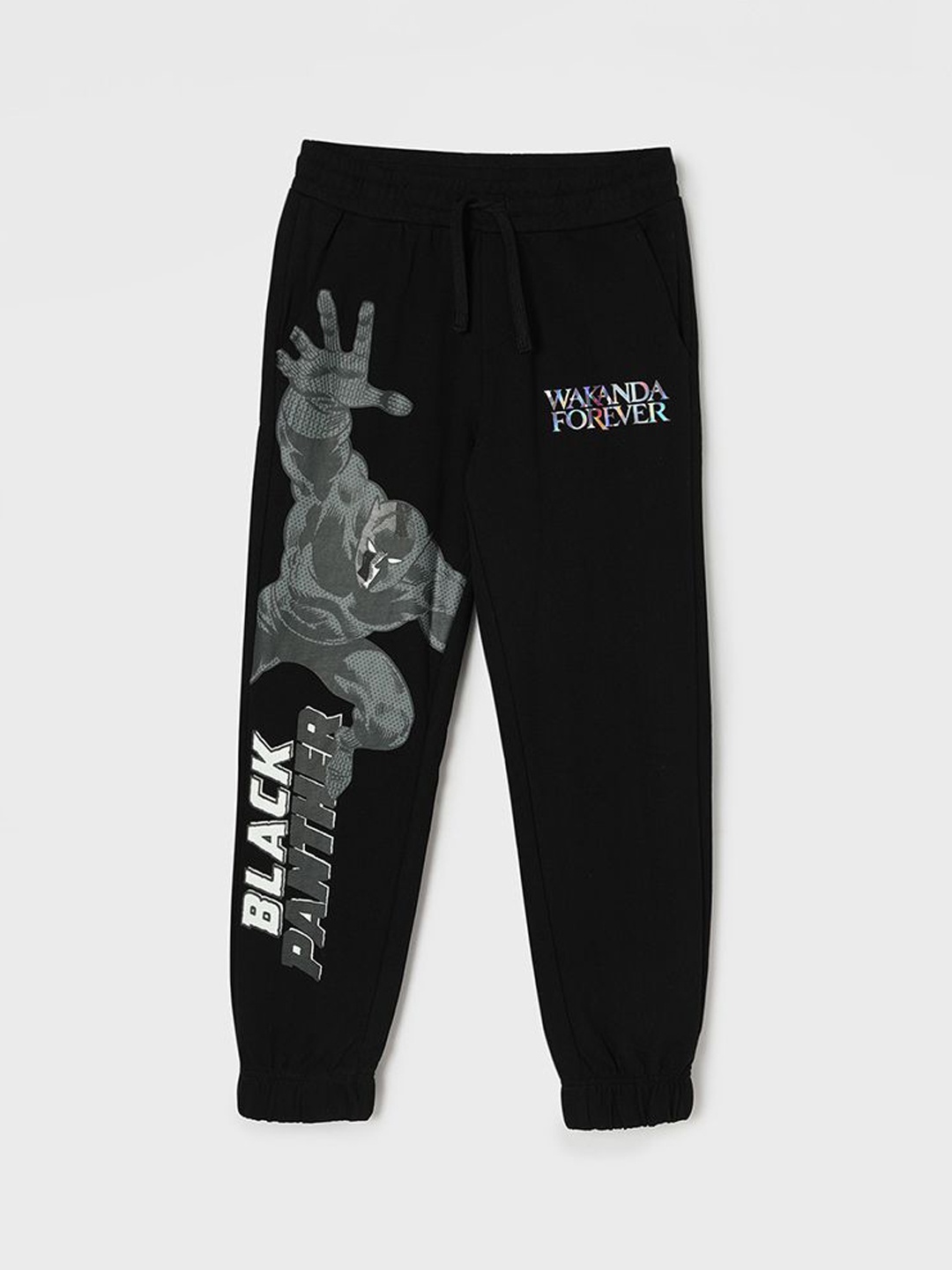 

Fame Forever by Lifestyle Boys Black Panther Printed Cotton Mid-Rise Jogger