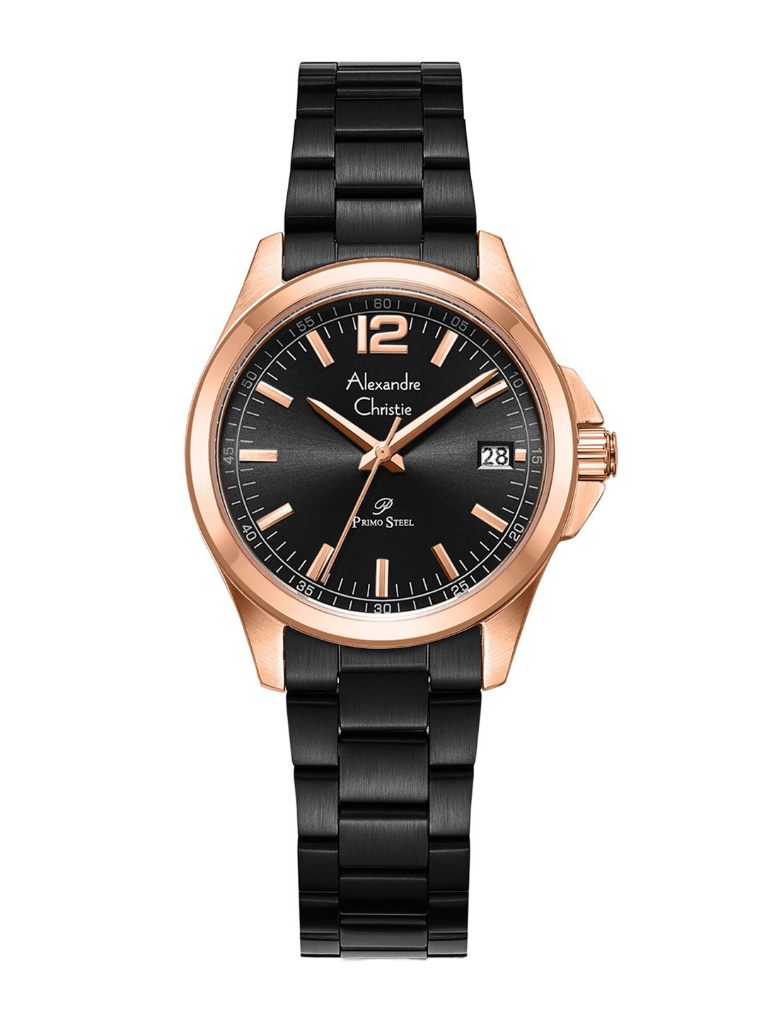 

Alexandre Christie Women Dial & Stainless Steel Straps Analogue Watch 1031LDBBRBA, Black