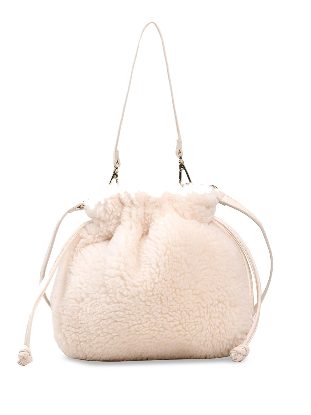 

StyleCast x Revolte Women Self Design Handheld Bag, White