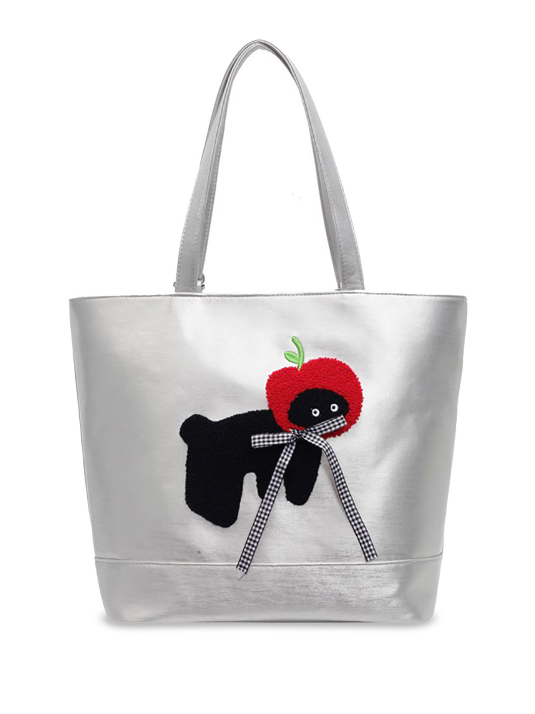 

StyleCast x Revolte Women Graphic Self Design Shopper Tote Bag, Silver