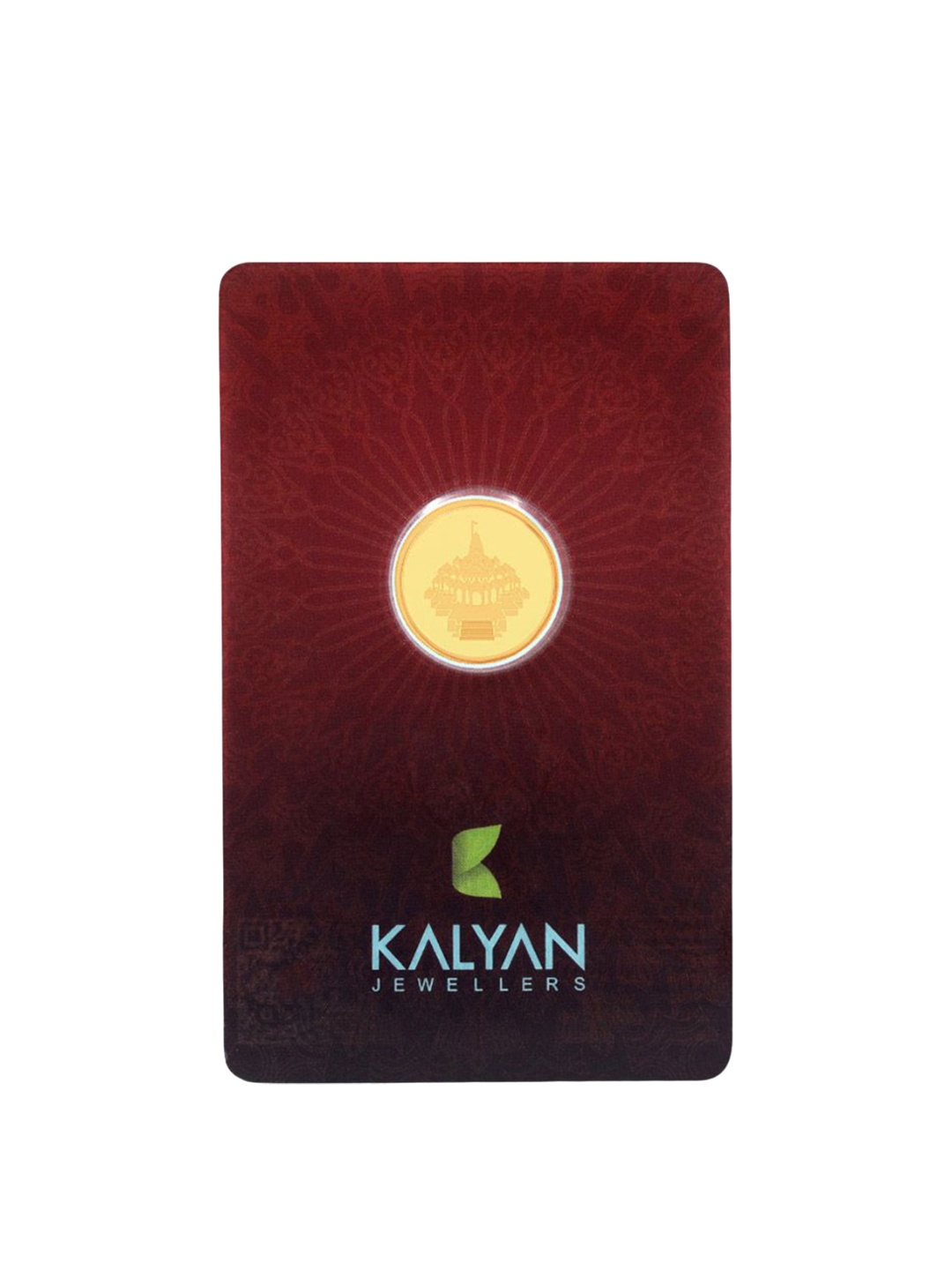 

Kalyan Jewellers 24KT 999 Purity Ayodhya Gold Coin - 2 g