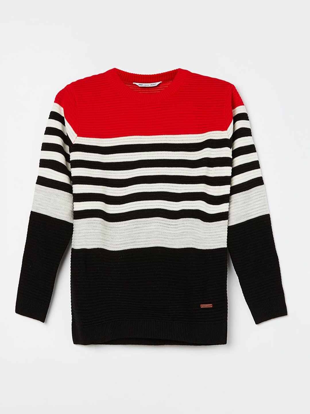 

Fame Forever by Lifestyle Boys Striped Pullover, Black