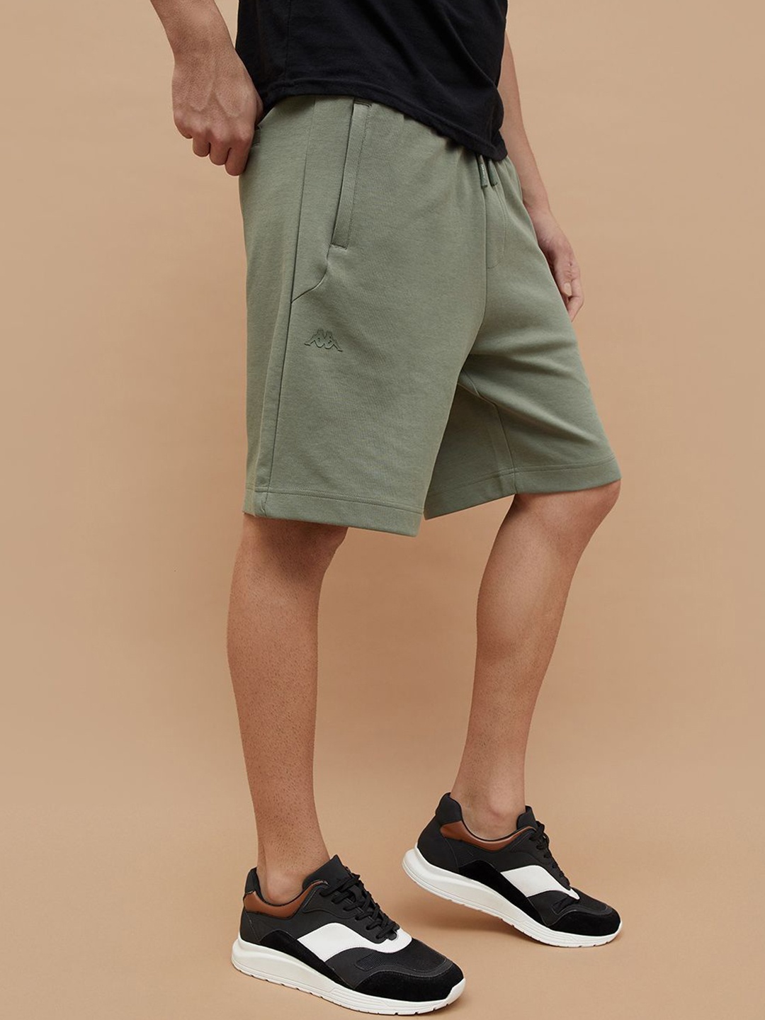 

Kappa Men Fashion Mid-Rise Shorts, Olive