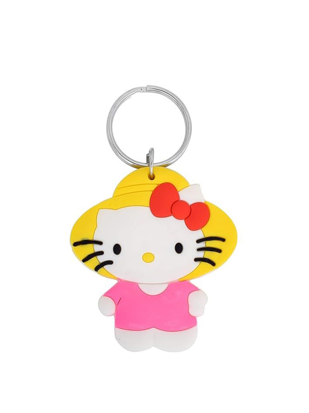 

MEMOIR Girls Hello Kitty Textured Keychain, Yellow