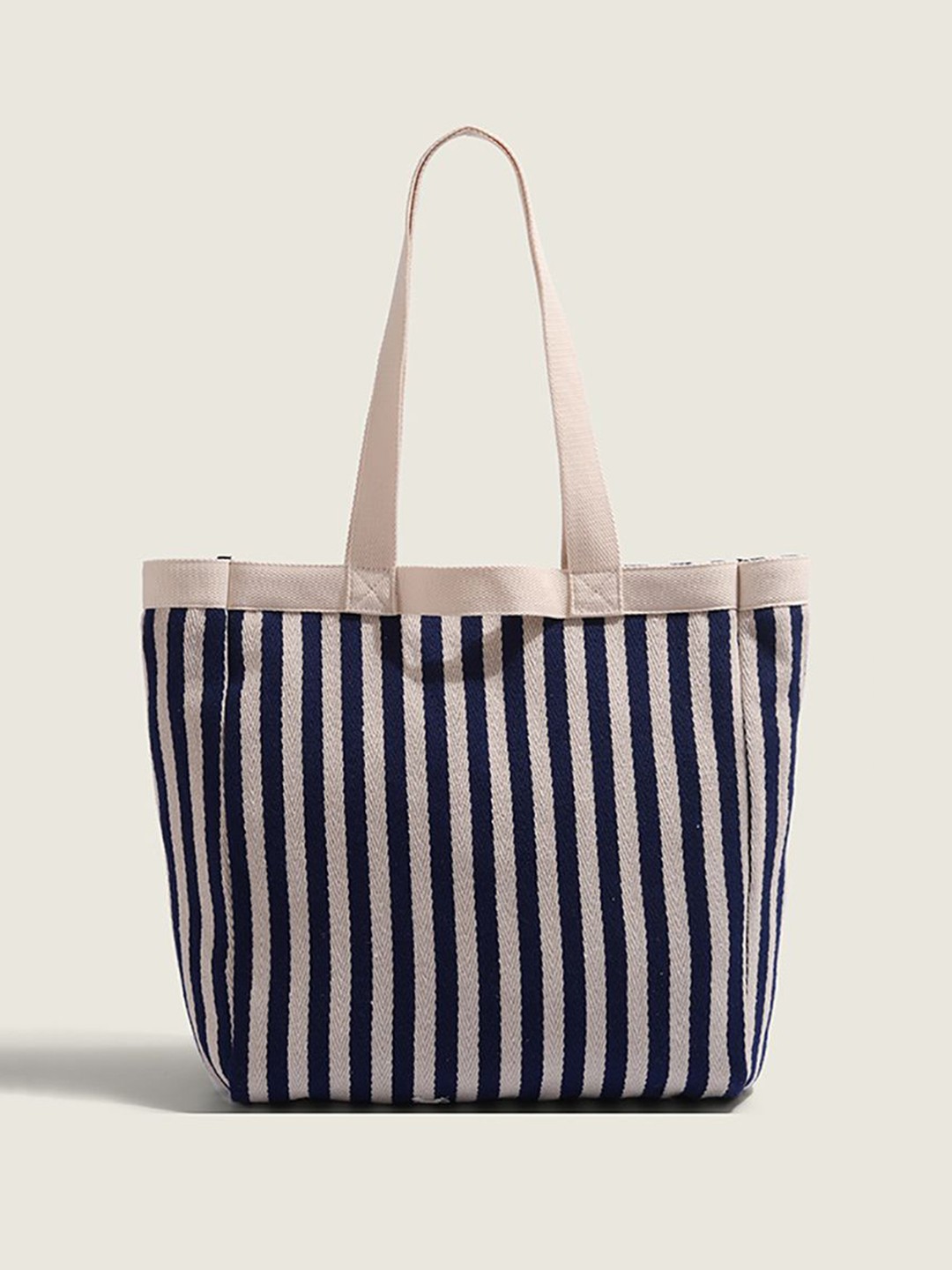 

StyleCast x Revolte Women Striped Shopper Tote Bag, Peach