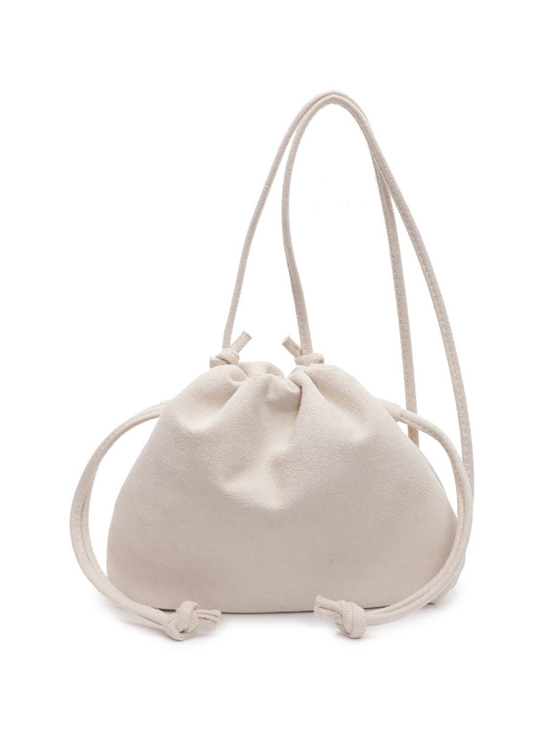 

StyleCast x Revolte Women Solid Bucket Tote Bag, Off white