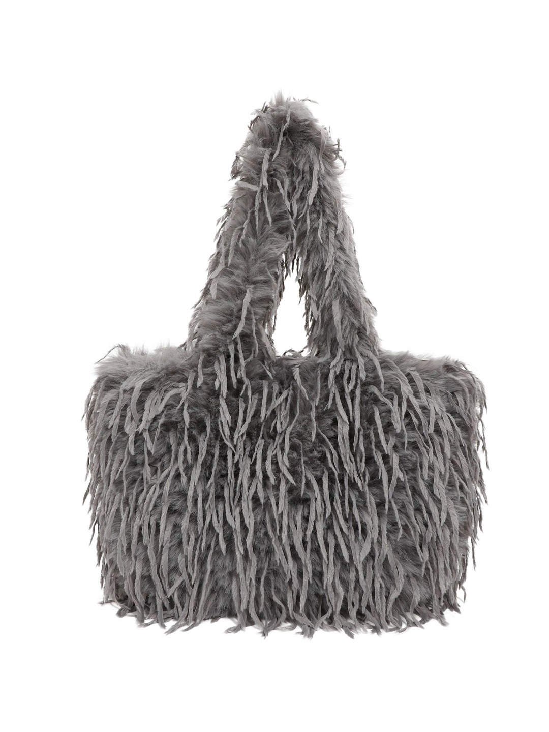 

StyleCast x Revolte Women Textured Structured Handheld Bag, Grey