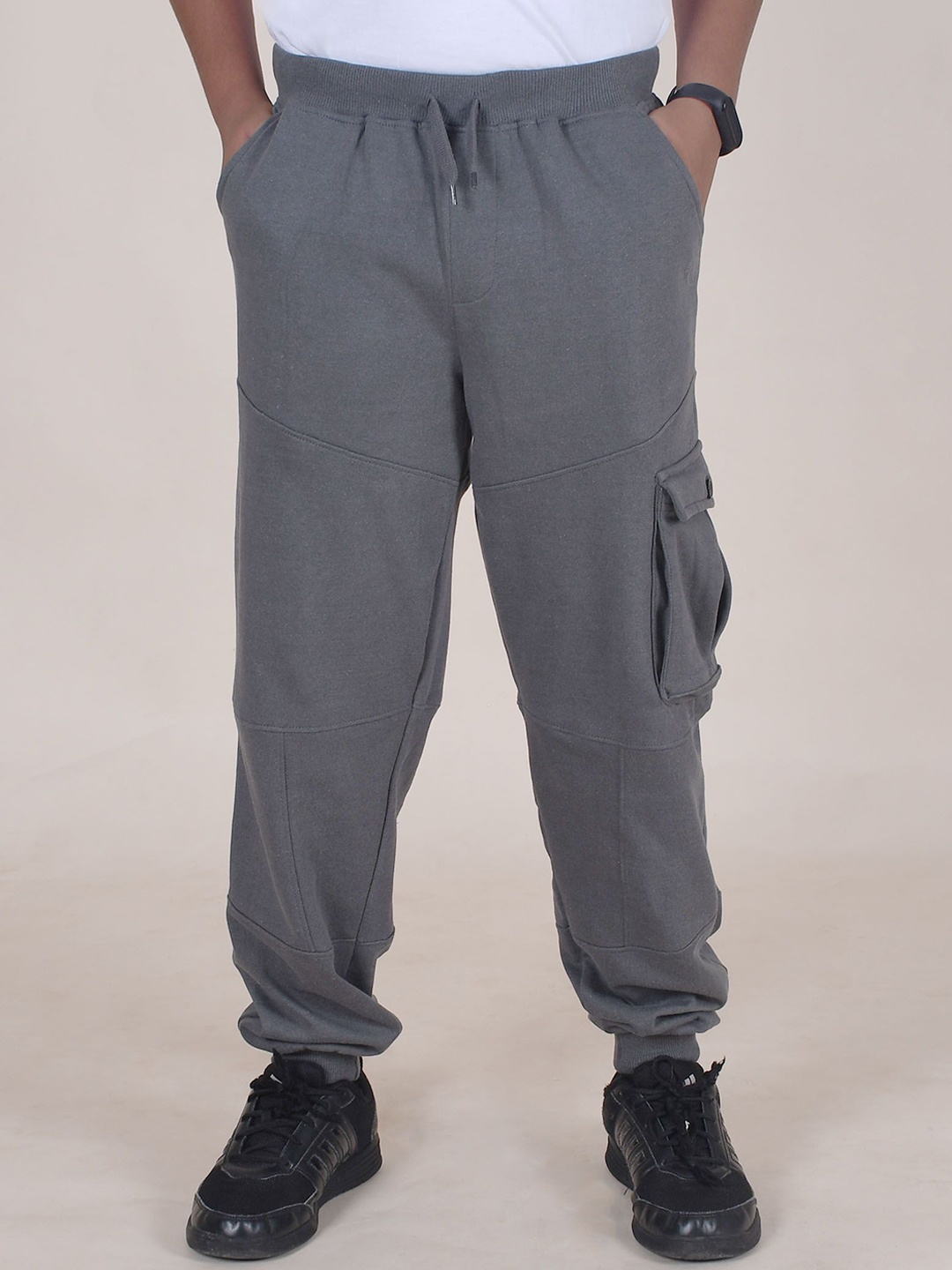 

KiddoPanti Boys Mid Rise Regular Fit Joggers, Grey