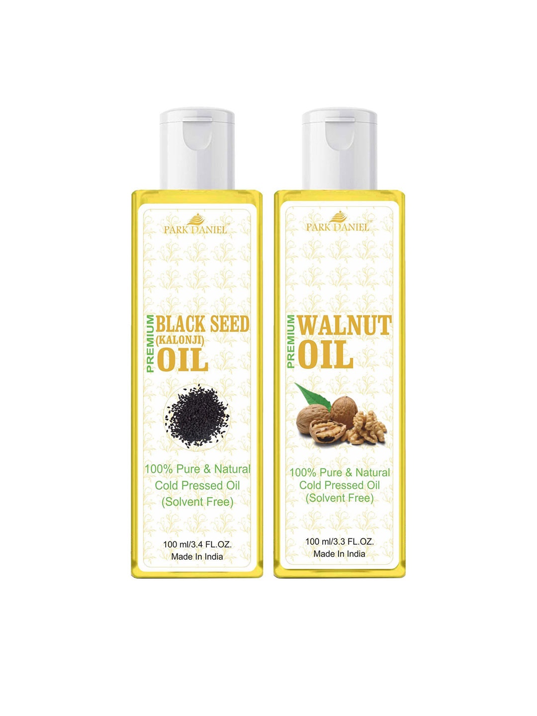 

Park Daniel Set Of 2 Black Seed & Walnut Oil - 100 ml Each, Transparent