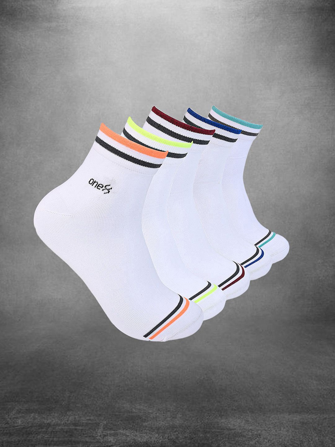 

One8 Men Pack Of 5 Above Ankle Socks, White