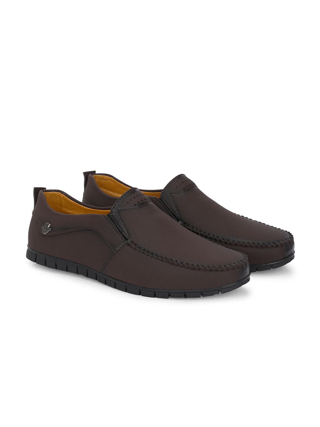 

Azzaro Black Men Slip-On Sneakers, Brown