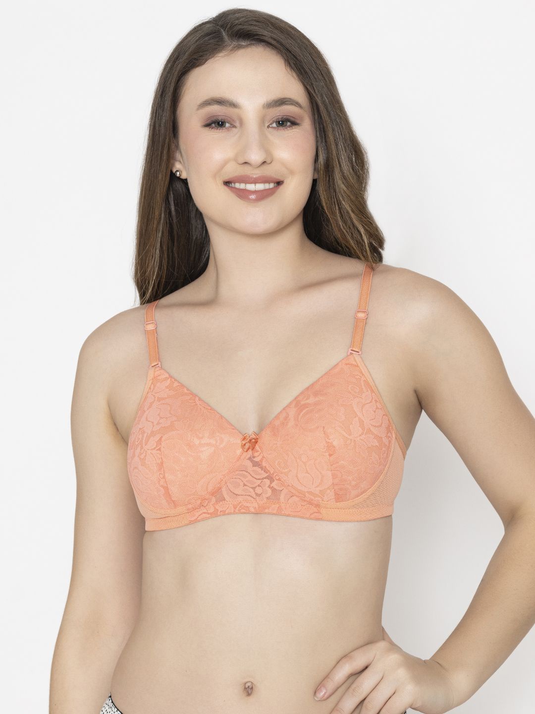 

B'ZAR Full Coverage Lightly Padded Everyday Bra, Peach