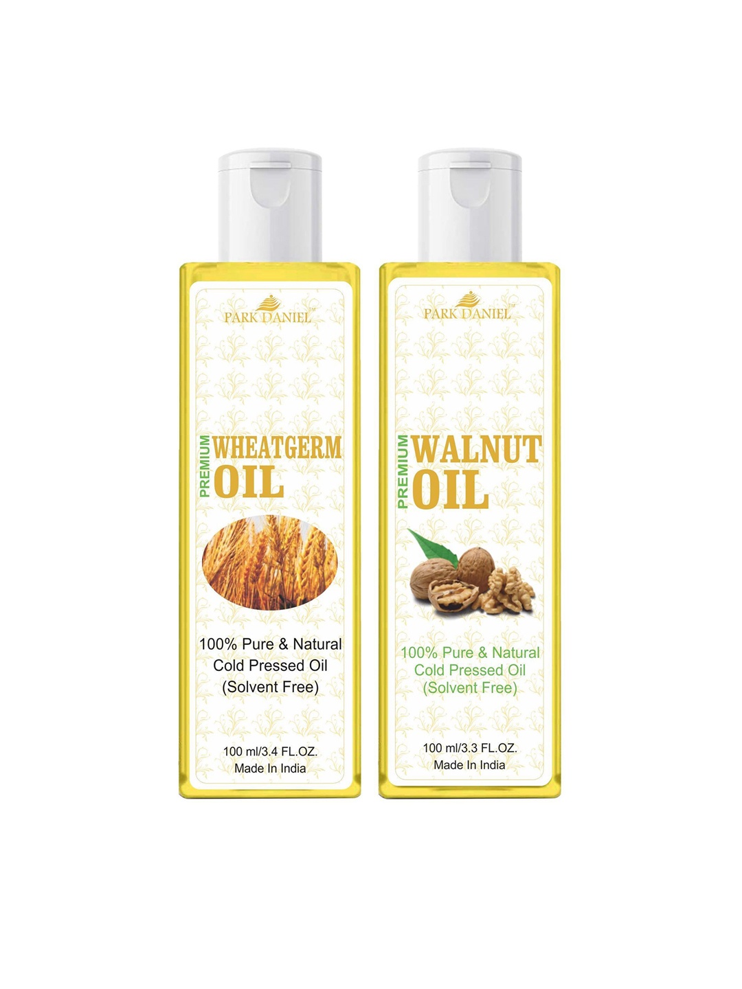 

Park Daniel Set Of 2 Wheatgerm & Walnut Oil For Hair & Skin - 100 ml Each, Transparent