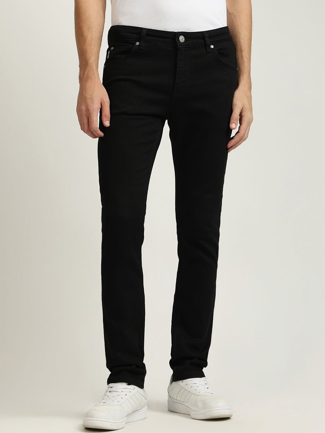 

Just Cavalli Men Slim Fit Mid-Rise Jeans, Black