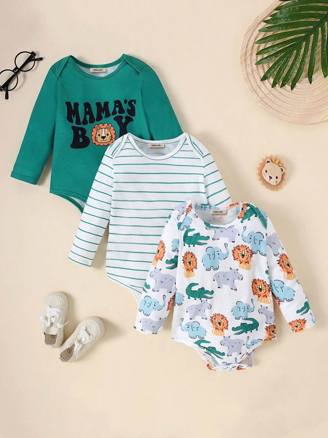 

INCLUD Boys 3 Printed Applique T-shirt, Multi
