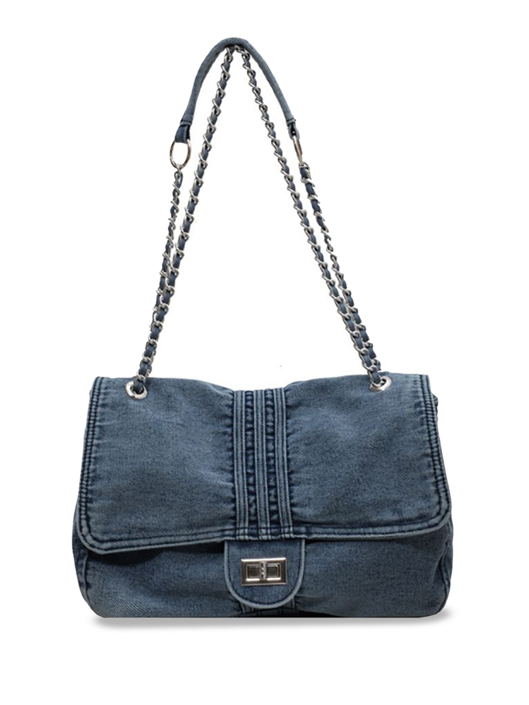 

StyleCast x Revolte Women Solid Shopper Shoulder Bag, Blue