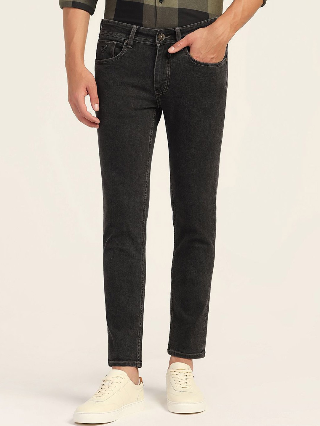

Blackberrys Men Cotton Skin Tight Skinny Fit Jeans, Black