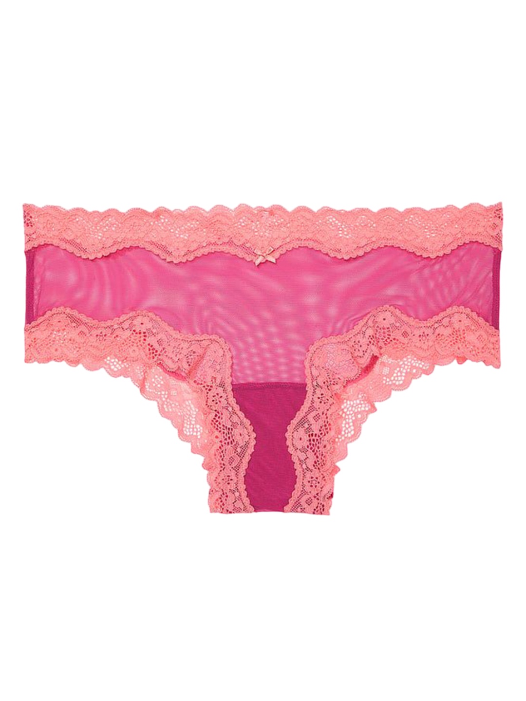 

Victoria's Secret Women Lace Trim Low-Rise Basic Briefs-1124442782S5, Pink