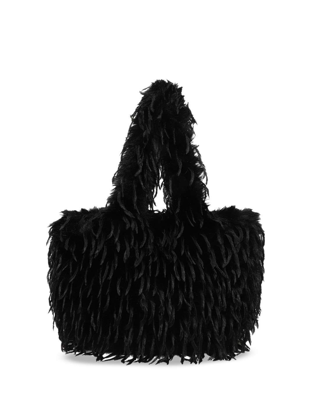 

StyleCast x Revolte Women Textured Structured Handheld Bag, Black
