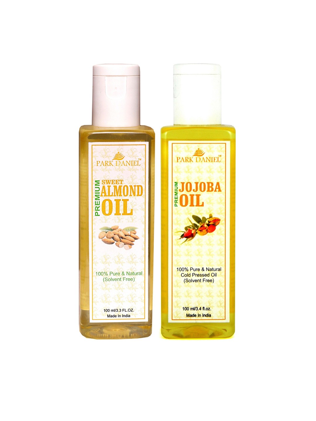 

Park Daniel Set Of 2 Premium Sweet Almond With Jojoba Oil -100 ml Each, Transparent