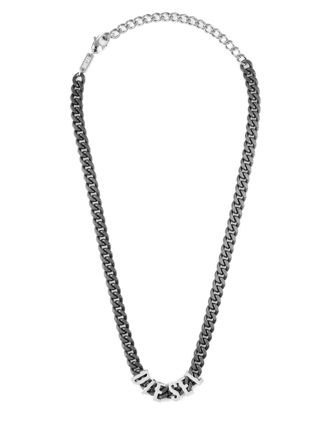 

DIESEL Men Stainless Steel Necklace, Grey