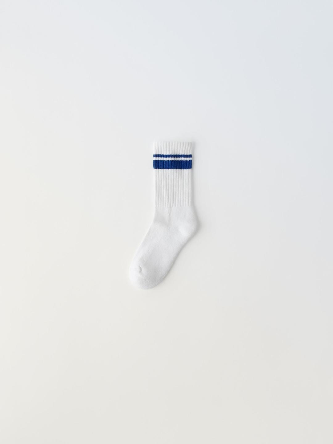 

ZARA Kids-Unisex Blue Socks