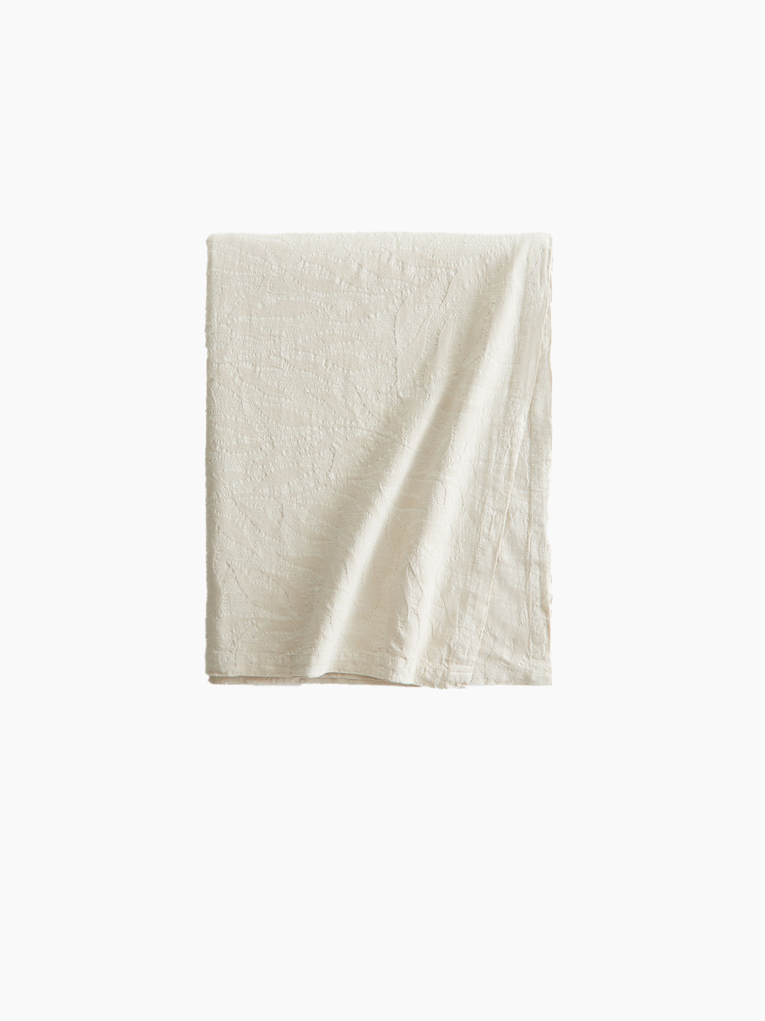 

H&M Beige Jacquard-Weave Pure Cotton Tablecloth