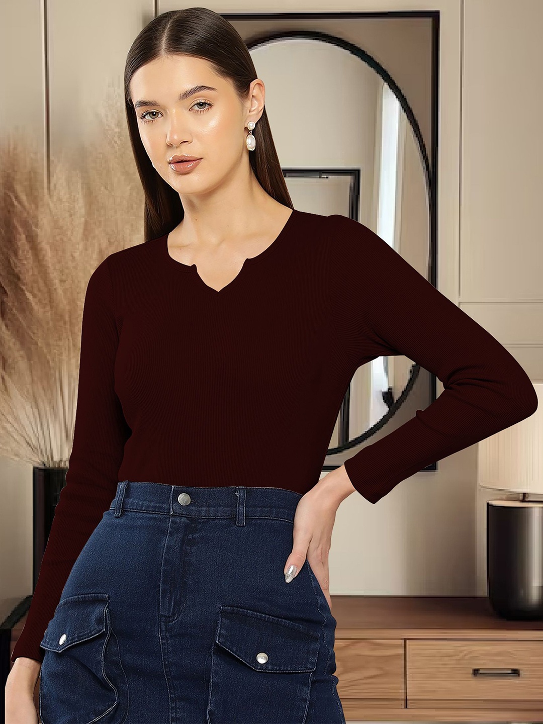

Dream Beauty Fashion Women Top, Maroon