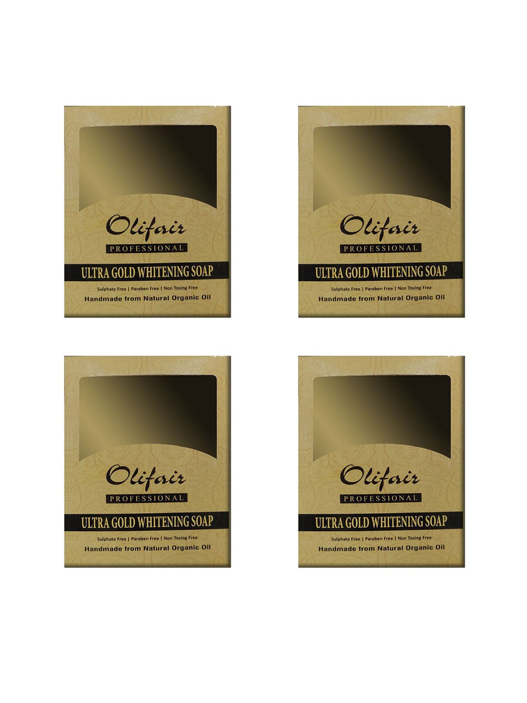 

Olifair Set Of 4 Ultra Gold Whitening Soap With Provitamin B5 - 120 g Each, Orange