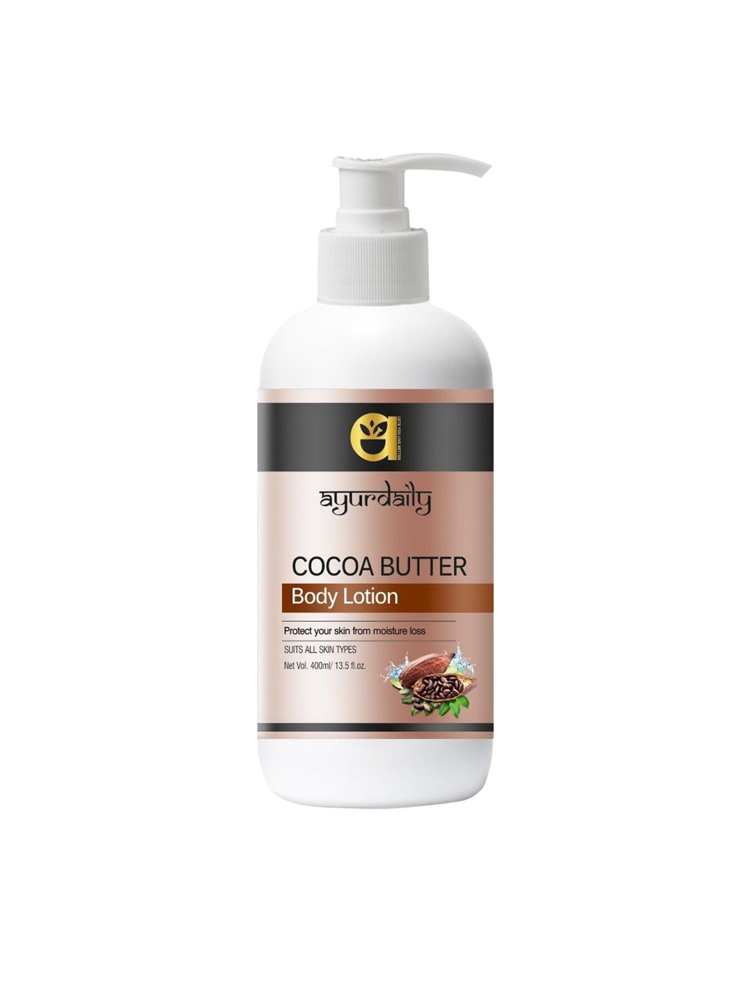 

Ayurdaily Cocoa Butter Moisturizing Body Lotion With Almond Oil - 400 ml, White