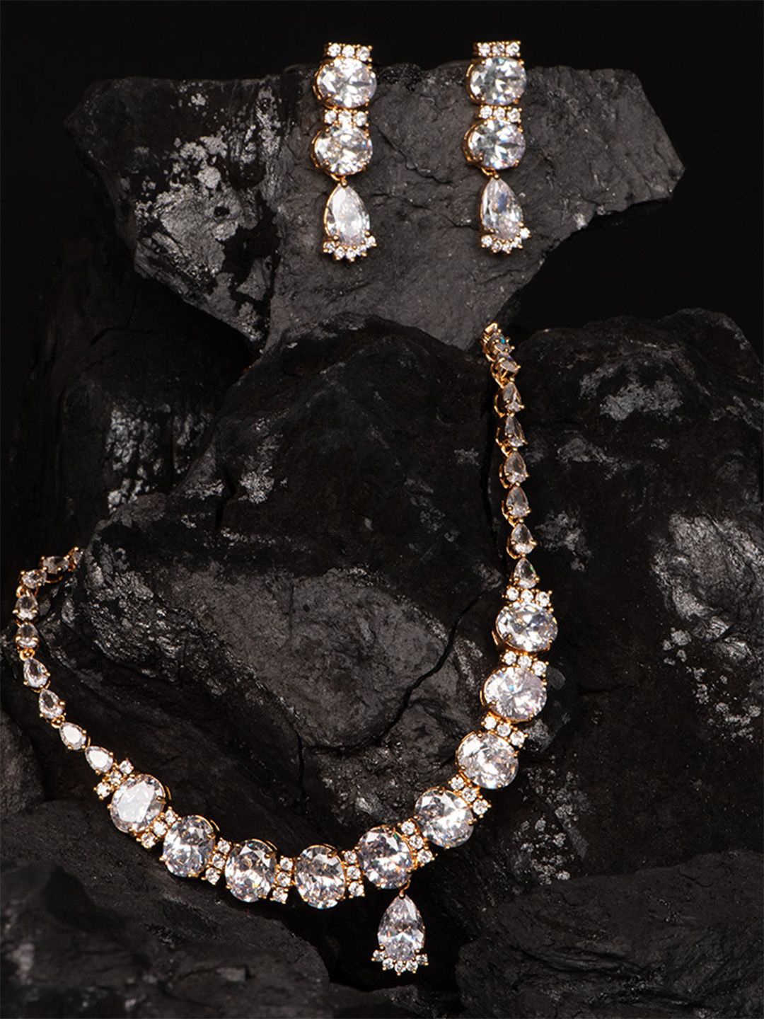 

SHARLEEZ Brass Gold-Plated Necklace