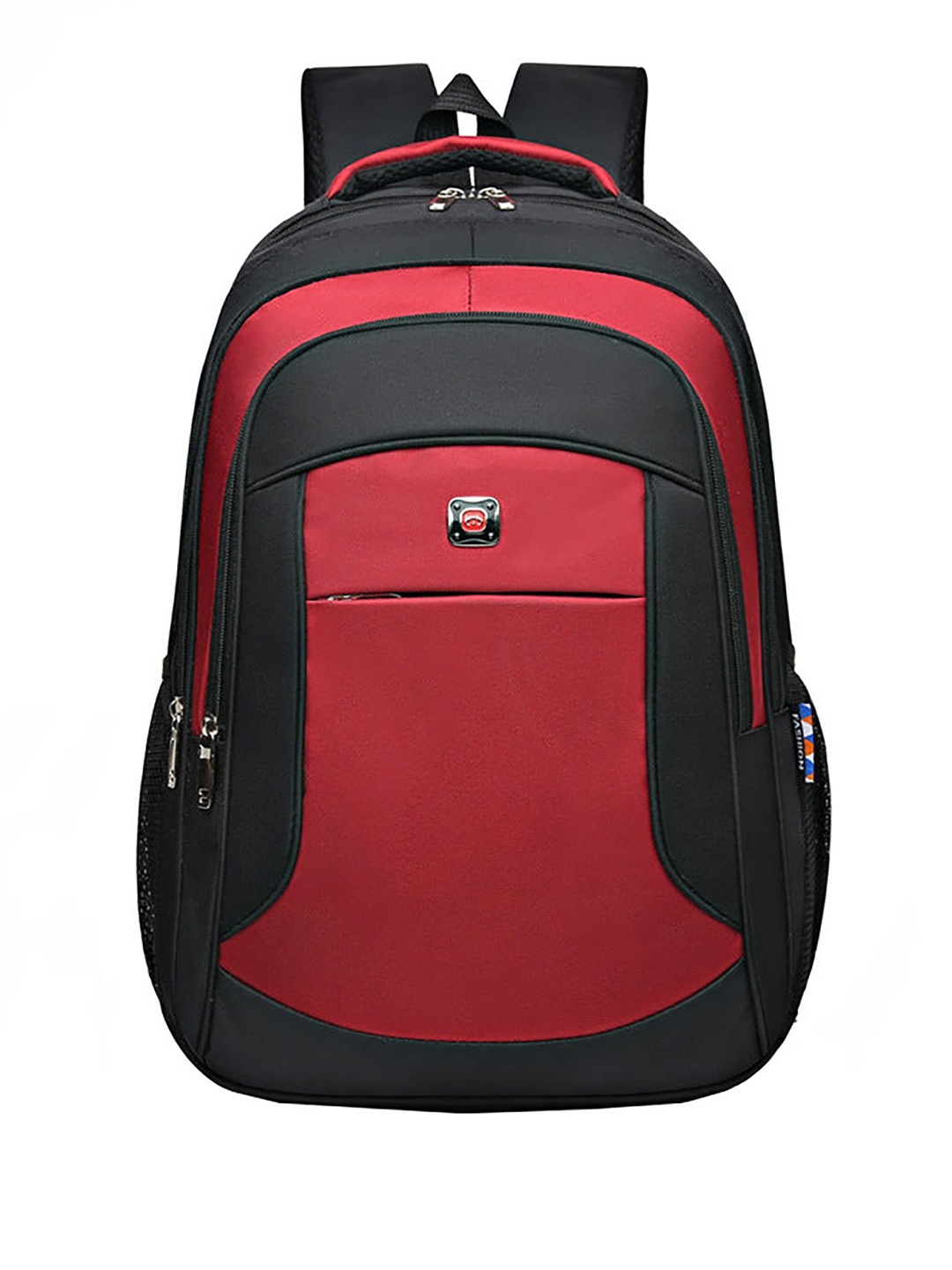

SYGA Unisex Colourblocked Padded Backpack, Red